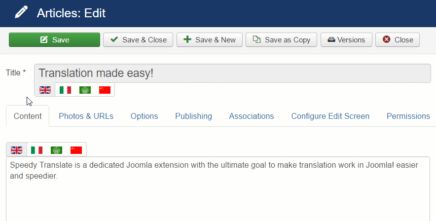 Speedy Translate - Inline Translation