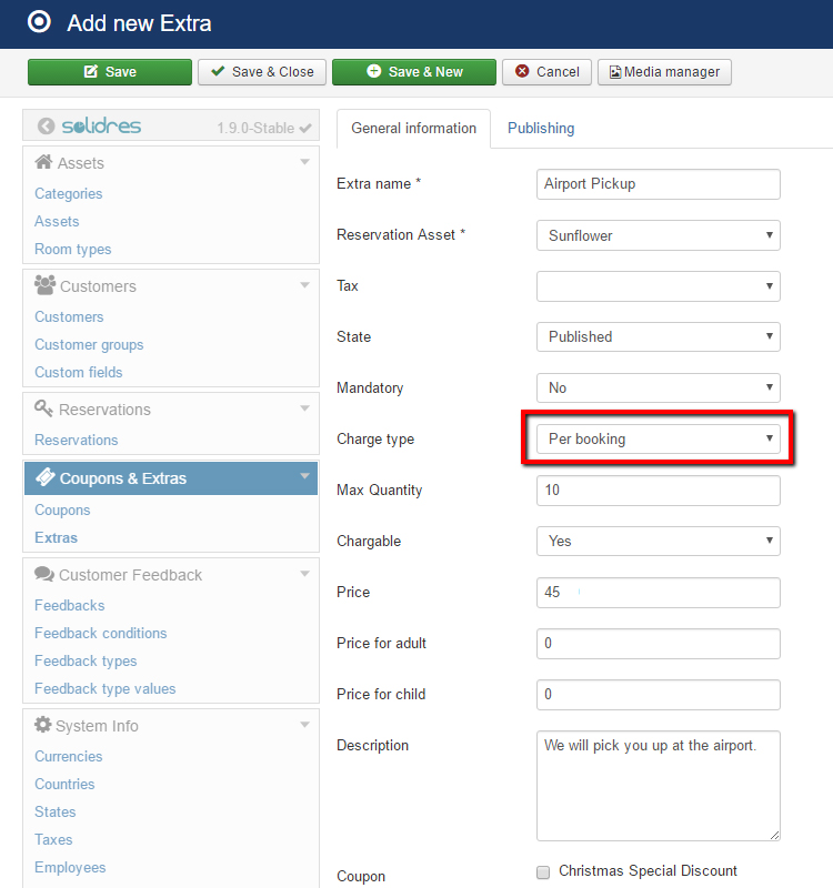 How to configure Extra