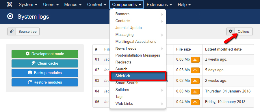 How to configure Sidekick