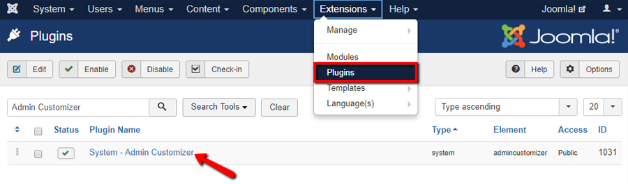 How to configure Admin Customizer