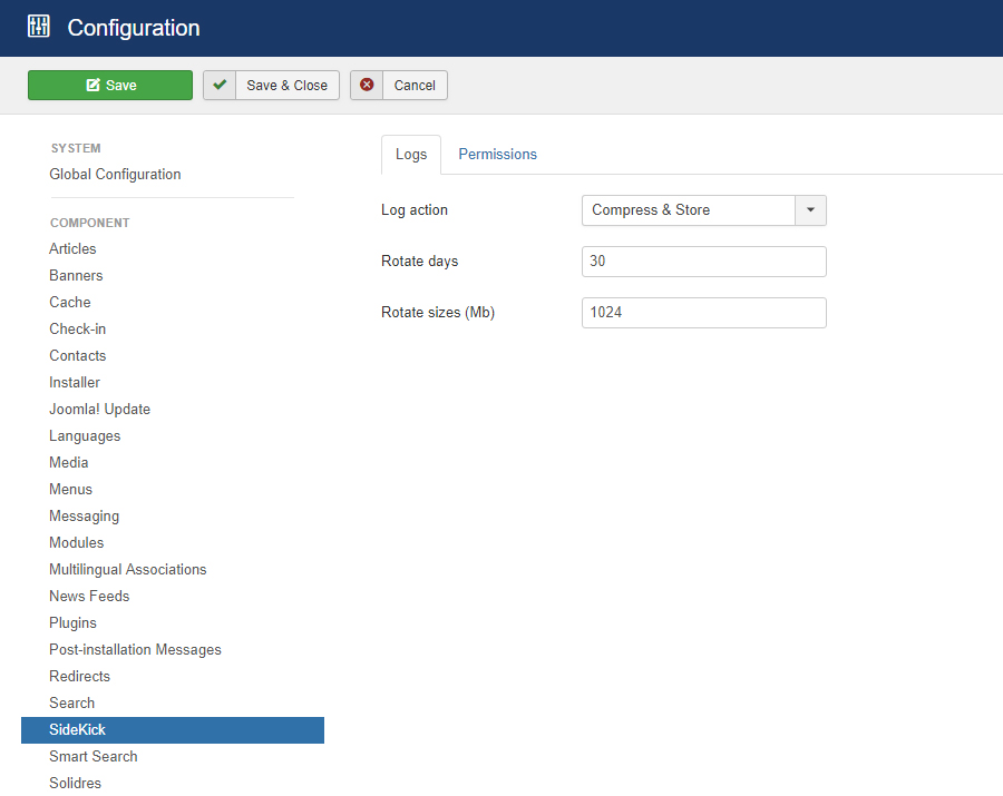 How to configure Sidekick