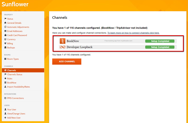 How to configure Channel Manager