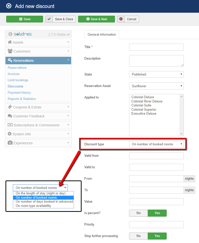 How to configure Discount