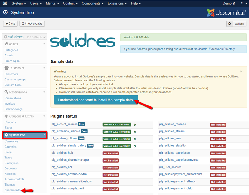Initial configuration