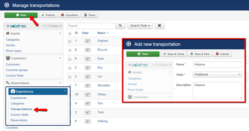 How to configure Experience