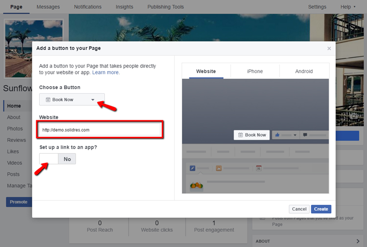Create a ‘Book Now’ Call to Action Button on Facebook
