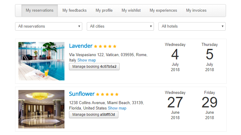 How to configure front-end customer dashboard