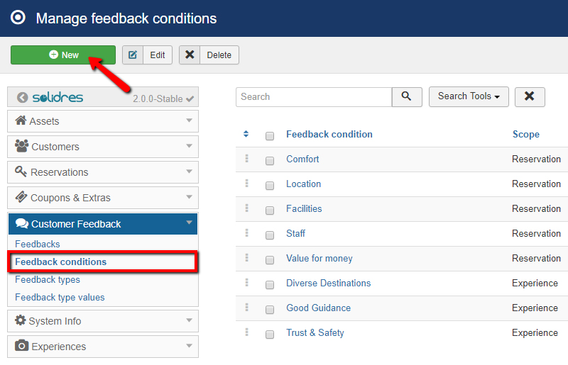 How to configure Feedback