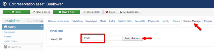 How to configure Channel Manager