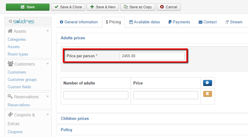 How to configure Experience