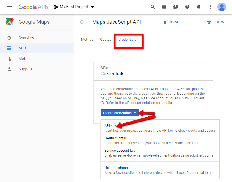 How to generate Google Maps API Key