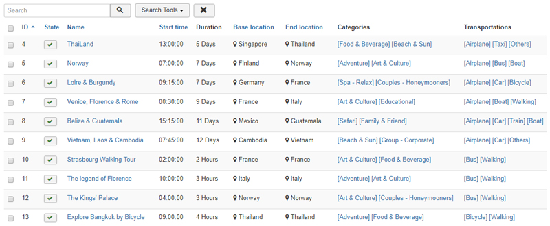 Experience (Tour & Activities)