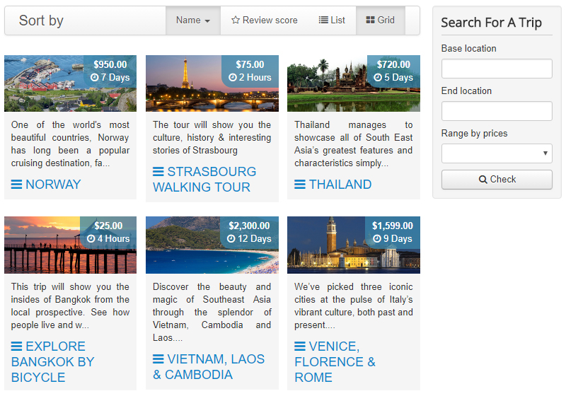 Experience (Tour & Activities)